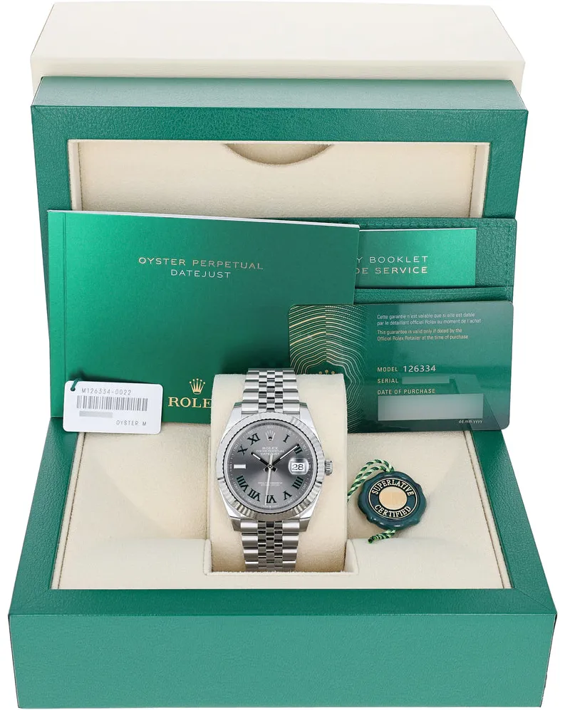 Rolex Datejust 41 126334-0022 41mm White gold and Oystersteel Gray 1