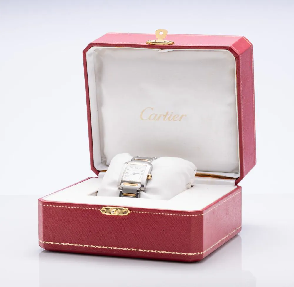 Cartier Tank Française 2465 25mm Stainless steel White 1