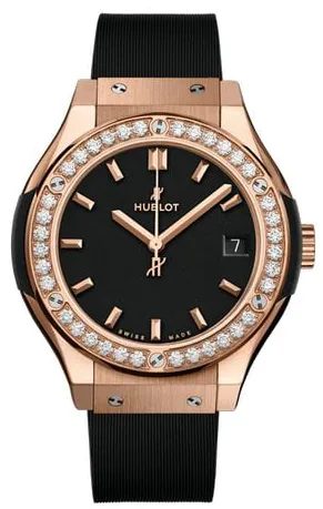 Hublot Classic Fusion Quartz 581.OX.1181.RX.1104 33mm Yellow gold Black