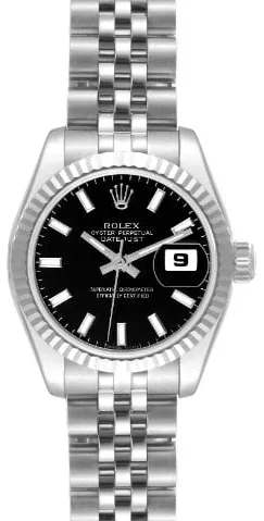 Rolex Lady-Datejust 179174 26mm Stainless steel Black