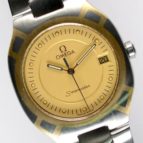 Omega Seamaster 396.1022 32mm Yellow gold and Stainless steel Champagne