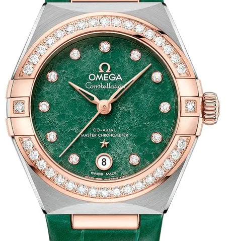 Omega Constellation 131.28.29.20.99.001 29mm Gold/steel Green