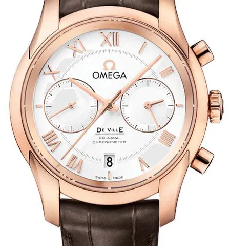 Omega De Ville Co-Axial 431.53.42.51.02.001 42mm Rose gold Silver