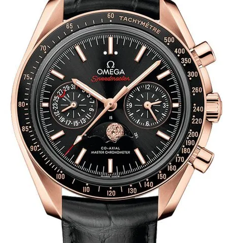 Omega Speedmaster Professional Moonwatch Moonphase 304.63.44.52.01.001 44mm Rose gold Black