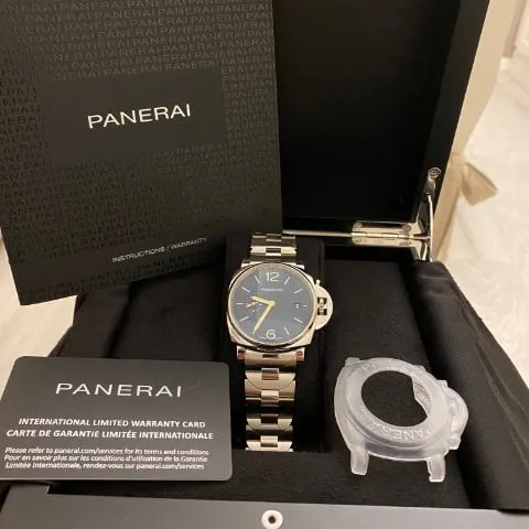 Panerai Luminor Marina PAM 01124 42mm Stainless steel Blue