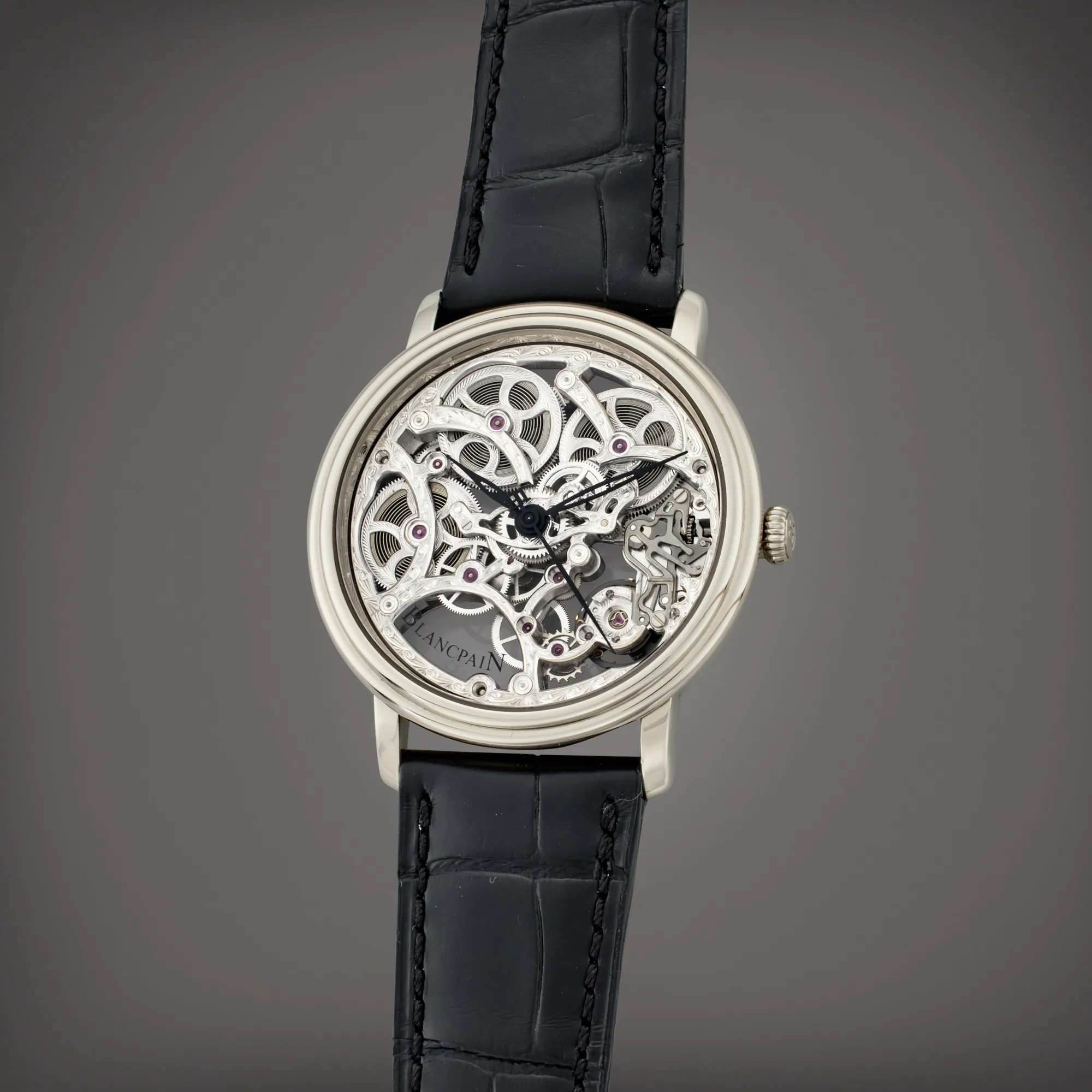 Blancpain 38mm White gold Skeletonized