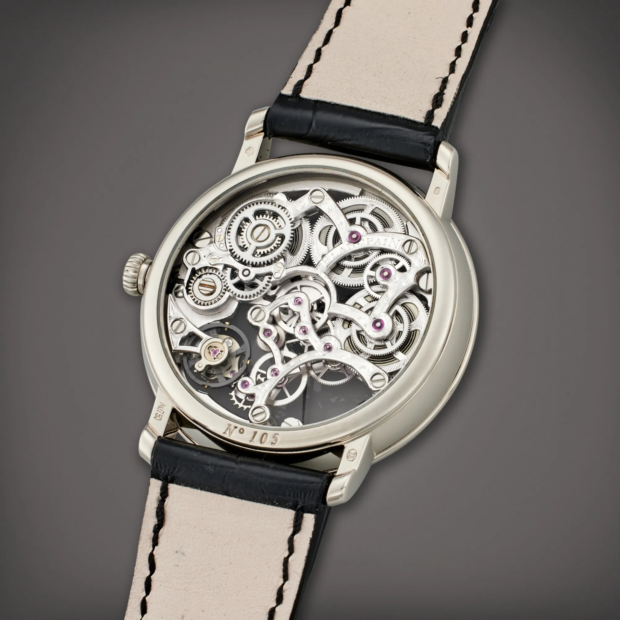 Blancpain 38mm White gold Skeletonized 4