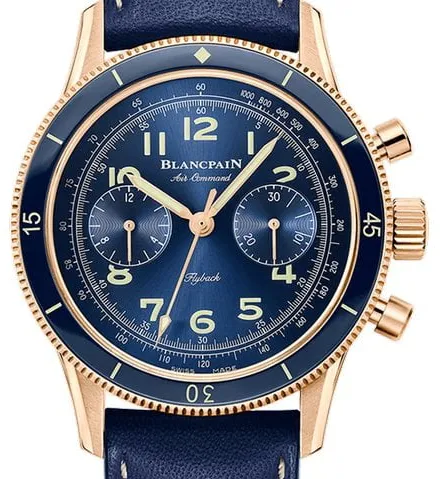 Blancpain Air Command AC02 36B40 63B 42.5mm Rose gold Blue