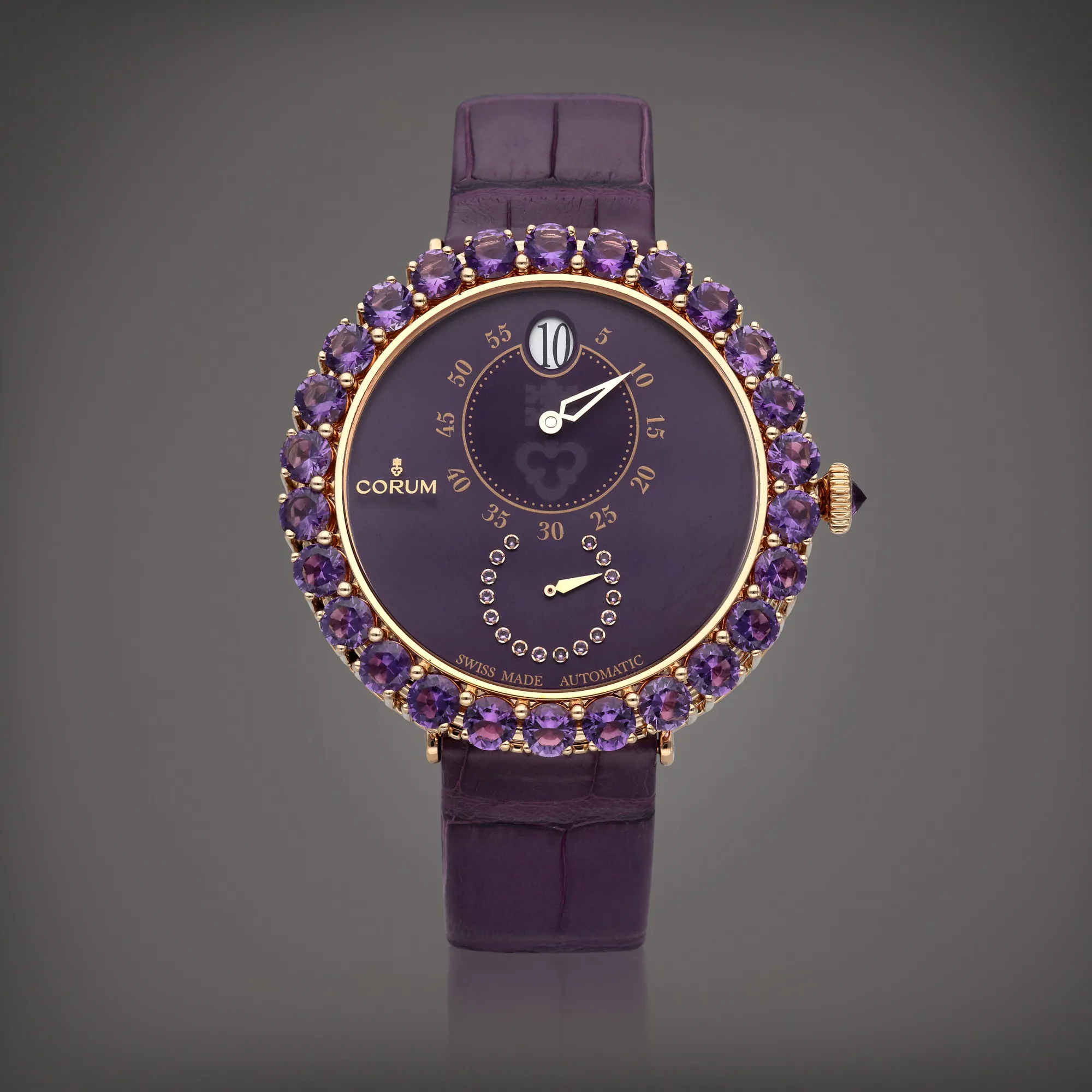 Corum Heritage Eleganza 06.0022 40mm Rose gold and Diamond Purple 1