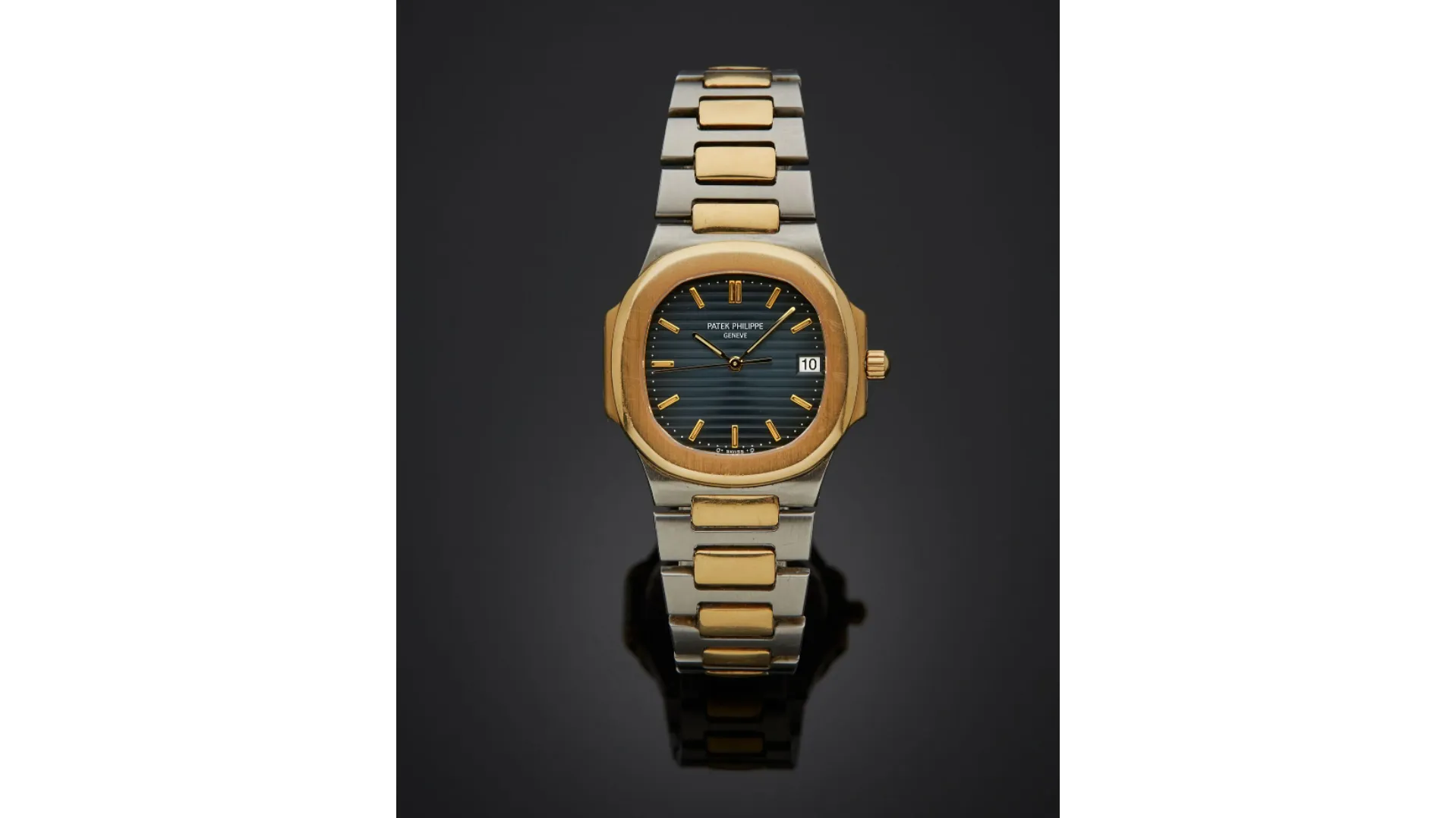 Patek Philippe Nautilus 3900/001 33mm Yellow gold and Stainless steel Blue