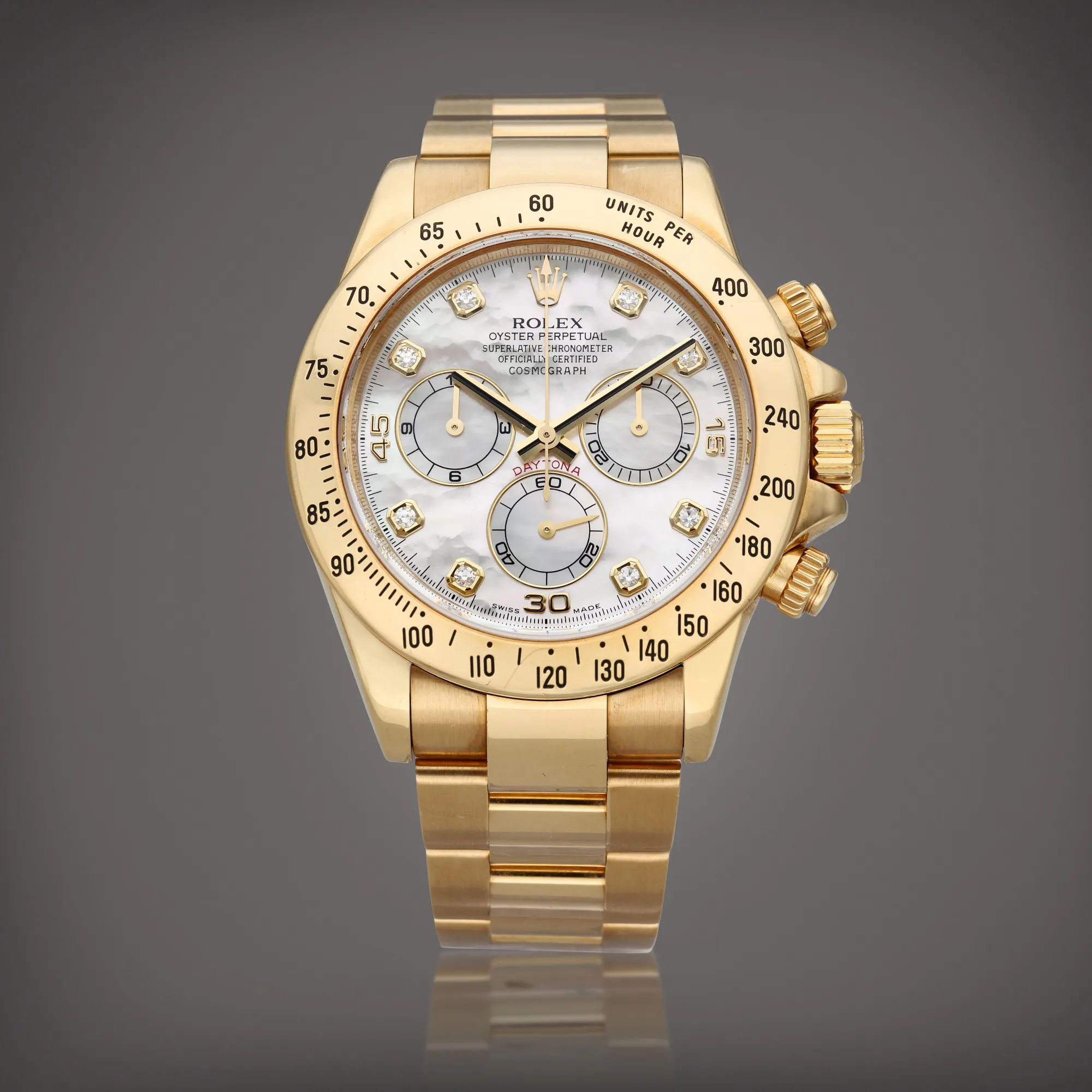 Rolex Daytona 116528H 40mm Yellow gold Mother-of-pearl