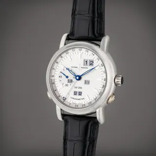 Ulysse Nardin GMT +/- Perpetual 329-80 Platinum Silver