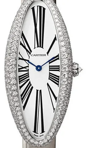 Cartier Baignoire Allongée WJBA0007 47mm White gold Silver