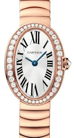 Cartier Mini Baignoire WB520026 25.5mm Rose gold Silver