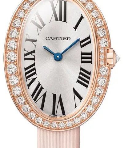 Cartier Baignoire WJBA0027 31.5mm Rose gold Silver