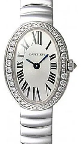 Cartier Mini Baignoire WB520025 25.5mm White gold Silver