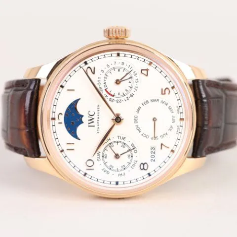 IWC Portugieser IW503302 44mm Rose gold Silver