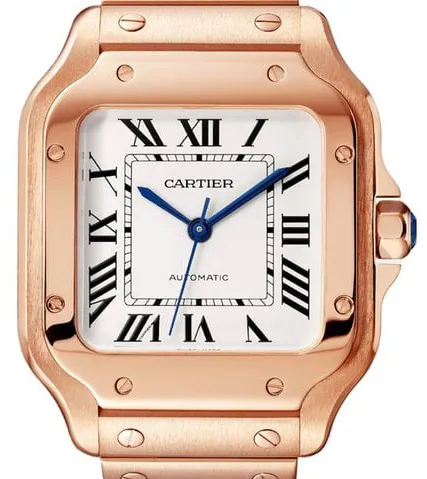 Cartier Santos WGSA0018 40mm Rose gold Silver