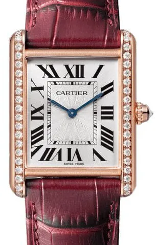 Cartier Tank Louis Cartier WJTA0038 33.5mm Rose gold Silver