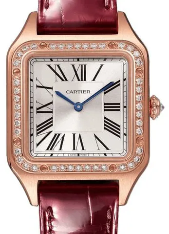 Cartier Santos Dumont WJSA0017 38mm Rose gold Silver