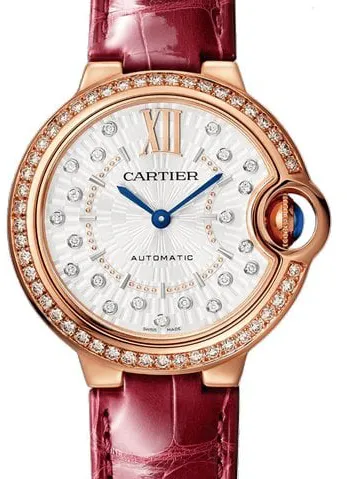 Cartier Ballon Bleu de Cartier WJBB0080 33mm Rose gold Silver