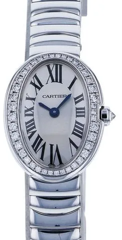 Cartier Mini Baignoire WB520025 25.5mm White gold Silver