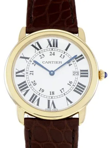 Cartier Ronde Solo 2988 36mm Yellow gold Silver