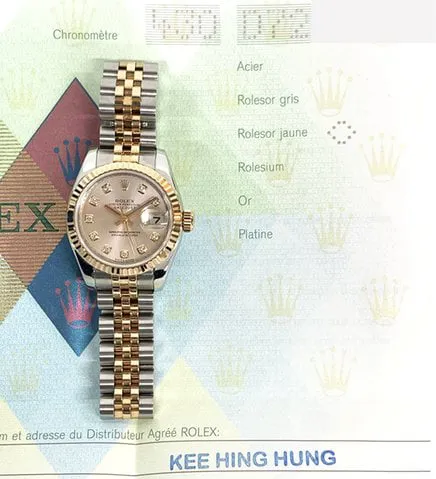 Rolex Lady-Datejust 179171 26mm Yellow gold and Stainless steel Rose