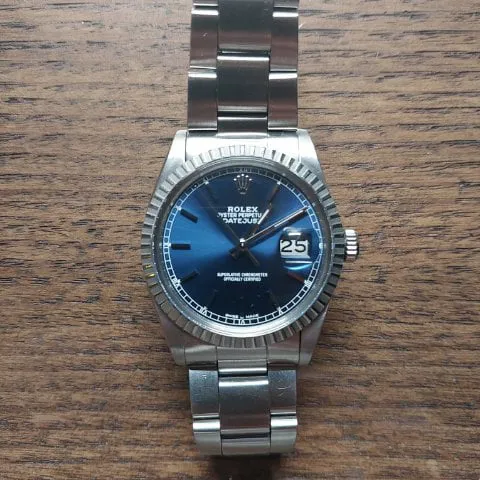 Rolex Datejust 36 16030 36mm Stainless steel Blue