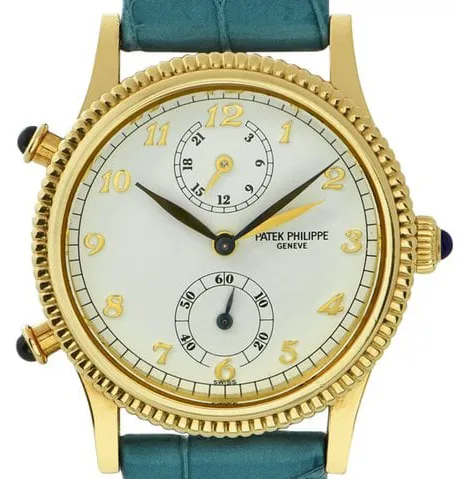 Patek Philippe Travel Time 4864J 29mm Yellow gold White