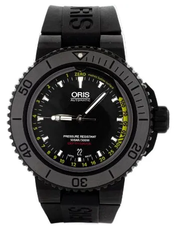 Oris Aquis Depth Gauge 7675 45mm Stainless steel Black