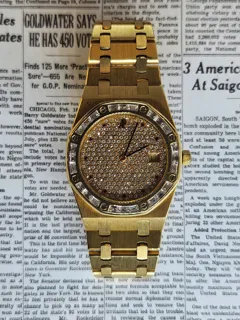 Audemars Piguet Royal Oak 56602BA Yellow gold White