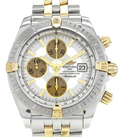 Breitling Chronomat B13356 44mm Yellow gold and Stainless steel Silver