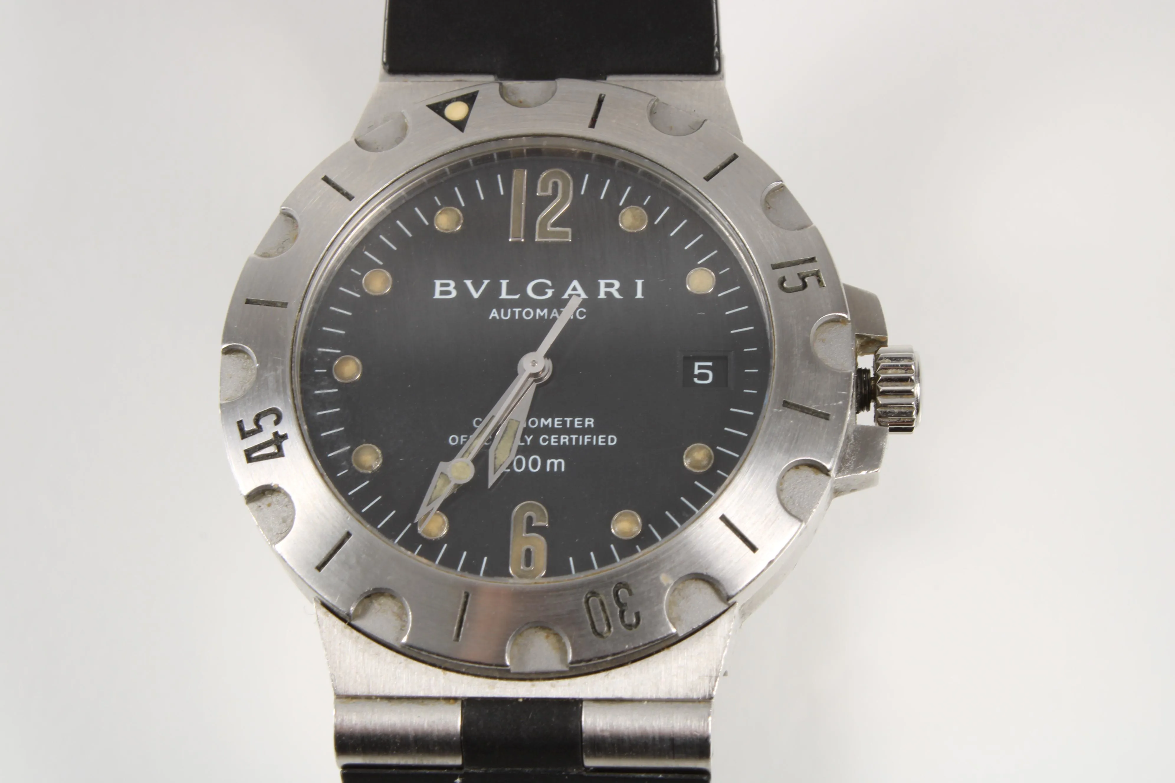 Bulgari Scuba SD 38 S 39mm Stainless steel Gray