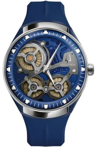 Bulova Accutron 45mm Stainless steel Blue