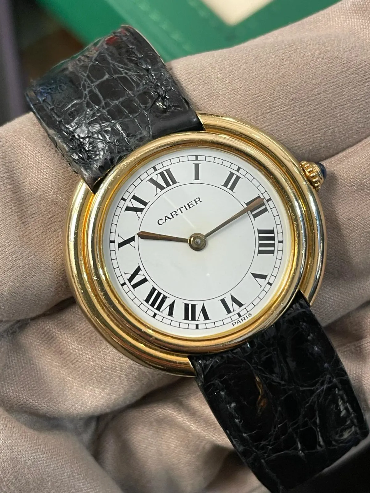 Cartier Ellipse 33mm Yellow gold White 5