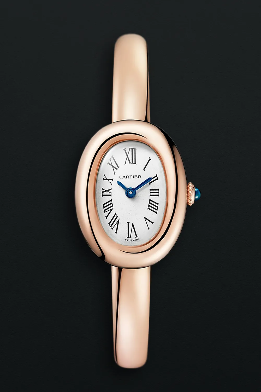 Cartier Baignoire Mini WGBA0020 24.5mm Rose gold Silver