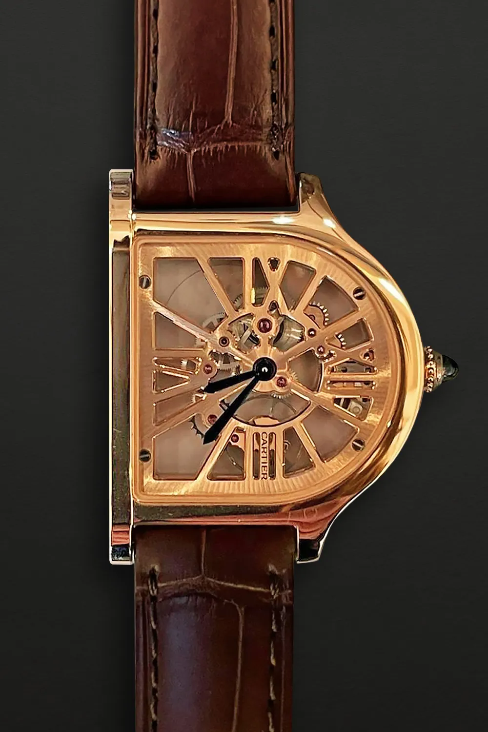 Cartier Cloche WHCC0002 29mm Rose gold Skeletonized