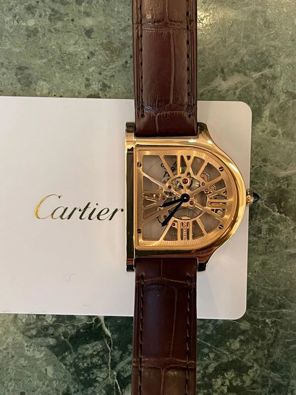 Cartier Cloche WHCC0002 29mm Rose gold Skeletonized 1