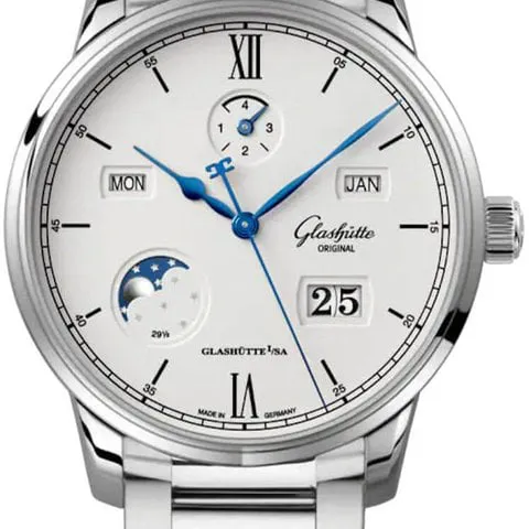 Glashütte Senator 1-36-02-01-02-71 42mm Stainless steel Silver