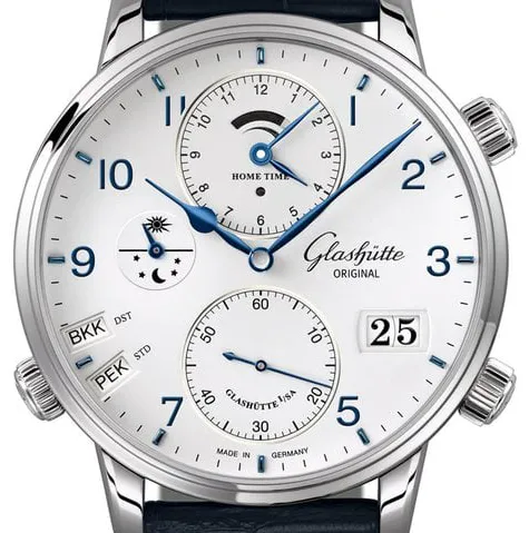 Glashütte Senator 1-89-02-03-02-61 44mm Stainless steel White