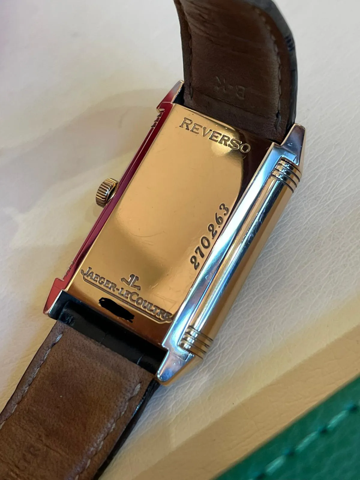 Jaeger-LeCoultre Reverso 270.2.63 26mm Rose gold Silver 5