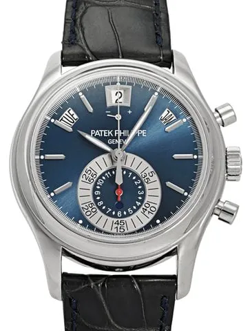 Patek Philippe Annual Calendar Chronograph 5960P-015 40.5mm Platinum Blue