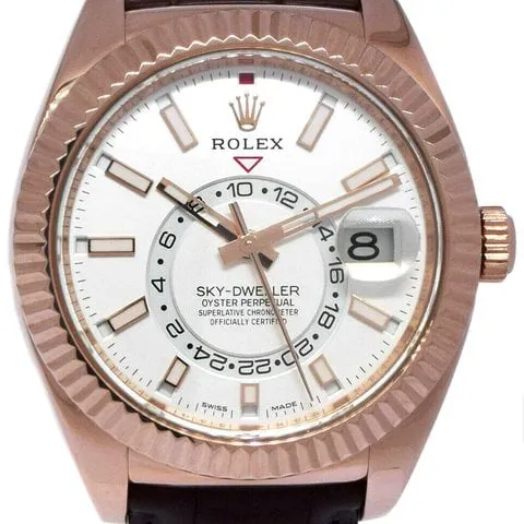 Rolex Sky-Dweller 326135 42mm Rose gold White