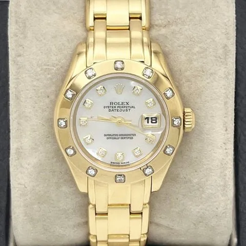 Rolex Lady-Datejust Pearlmaster 80318 29mm Yellow gold Mother-of-pearl