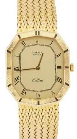 Rolex Cellini 4999/8 28mm Yellow gold Champagne