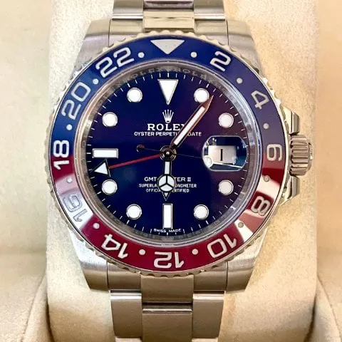 Rolex GMT-Master II 116719BLRO 40mm White gold Blue