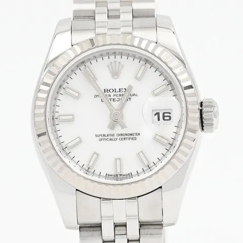 Rolex Lady-Datejust 179174 26mm Stainless steel White