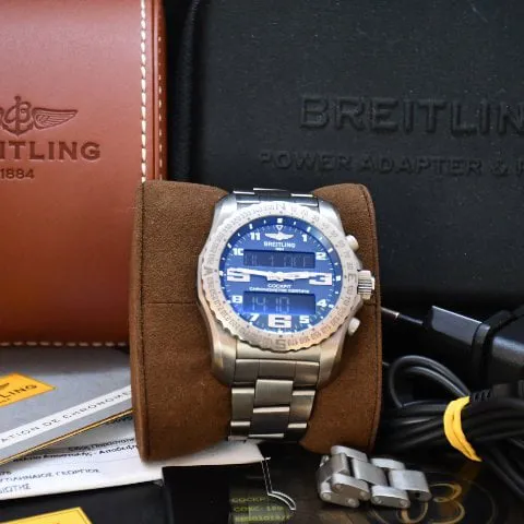 Breitling Cockpit B50 EB501019/C904/176E 46mm Titanium Blue