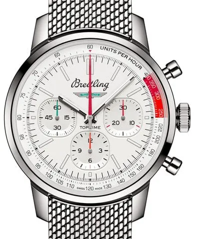 Breitling Top Time AB01766A1A1A1 Stainless steel White